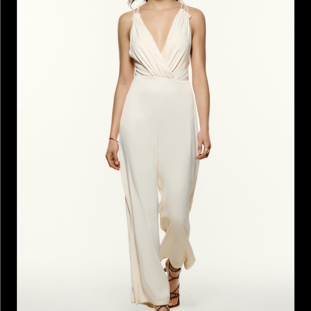 Zara satin effect jumpsuit